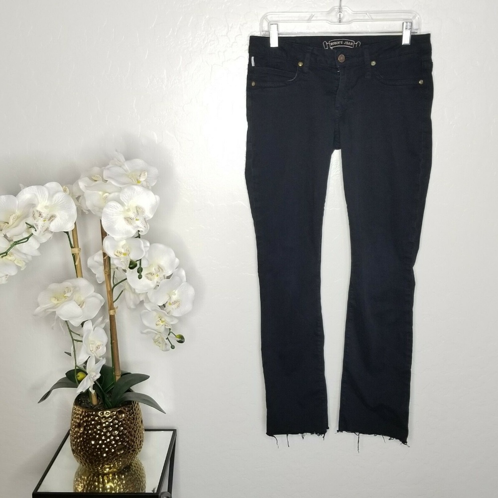 Robins Jean Marilyn straight Low rise Fray Hem - Picture 1 of 8